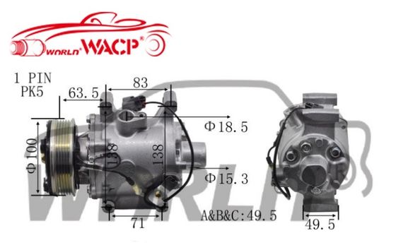 TRSA063570 ऑटो एयर कंडीशनर कंप्रेसर 2010-2013 के लिए होंडा Brio WXHD066