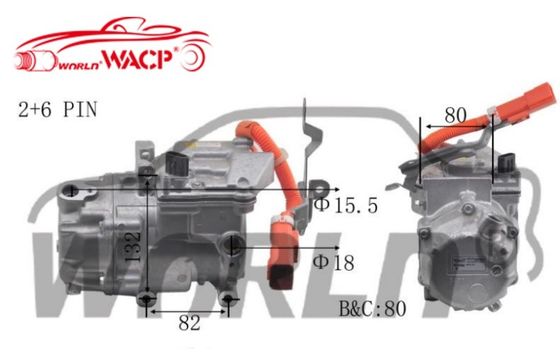 ओईएम 042200082084 0422000621 टोयोटा प्रियस और लेक्सस CT200H 1.8 के लिए इलेक्ट्रिक कार एसी कंप्रेसर WXHB004